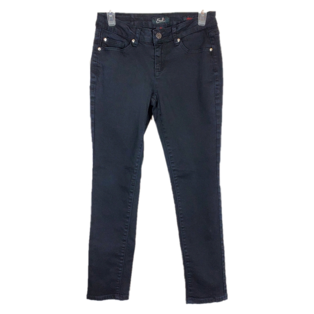 Earl Jeans Woman Sz 8P Petite Black Skinny